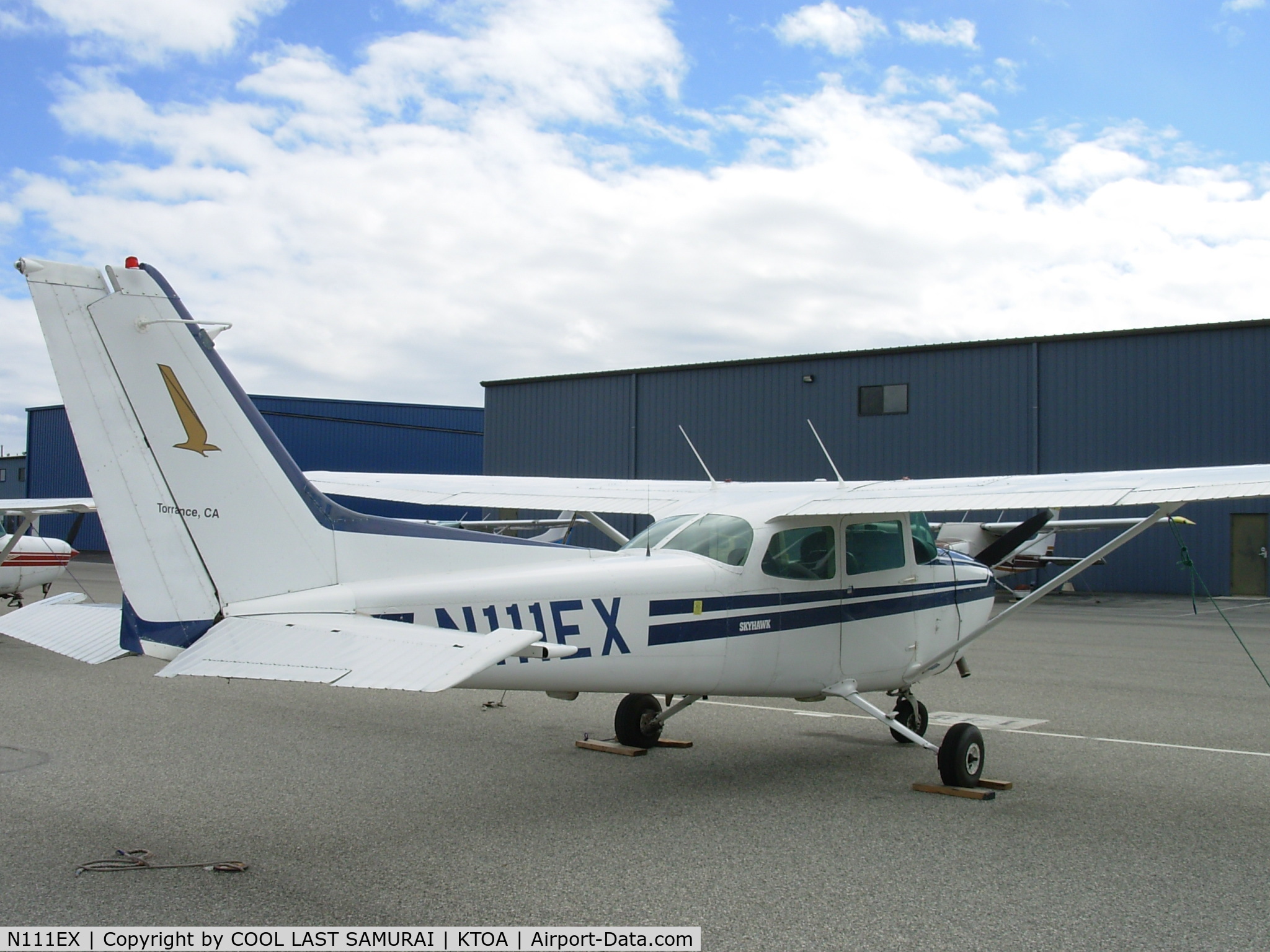 N111EX, 1981 Cessna 172P C/N 17275024, 1EX at Benbow Aviation Parking, Torrance.
