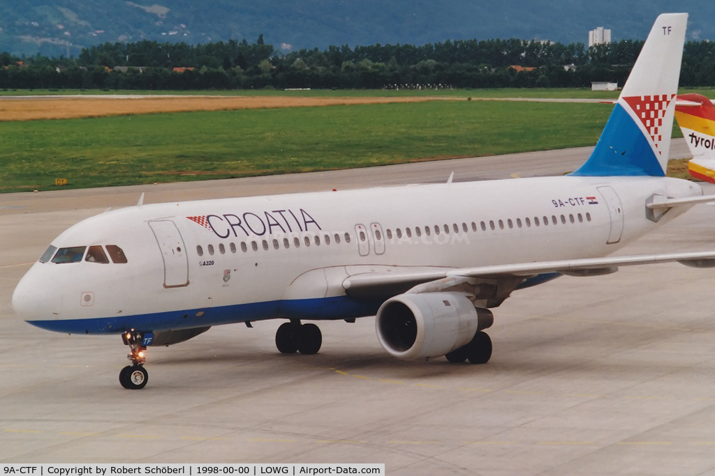 9A-CTF, 1991 Airbus A320-211 C/N 258, 9A-CTF @ LOWG