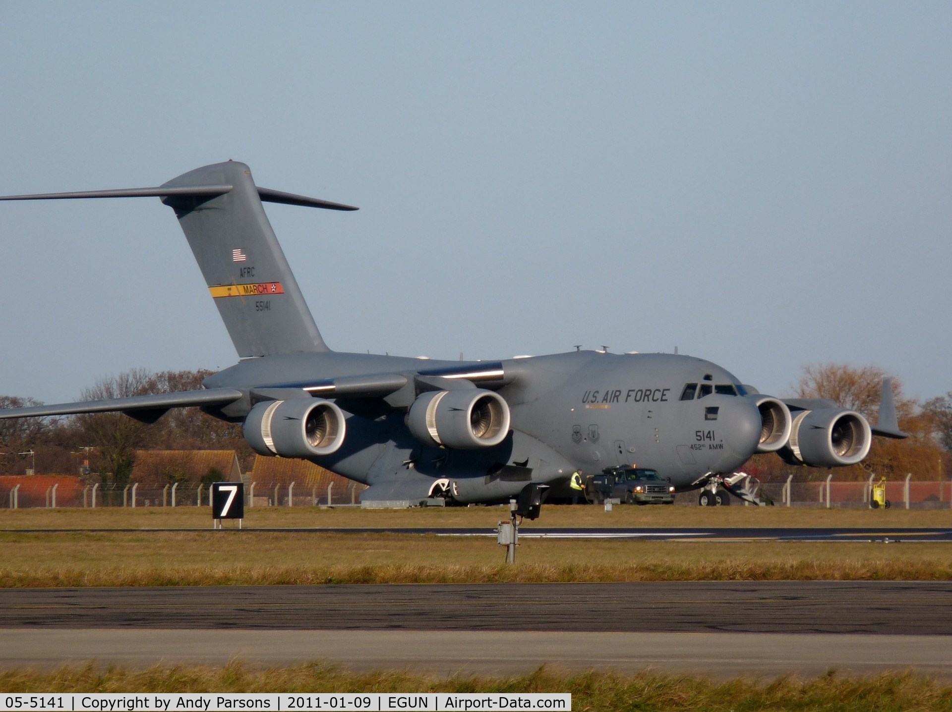 05-5141, 2007 Boeing C-17A Globemaster III C/N P-141, Visiting Mildenhall