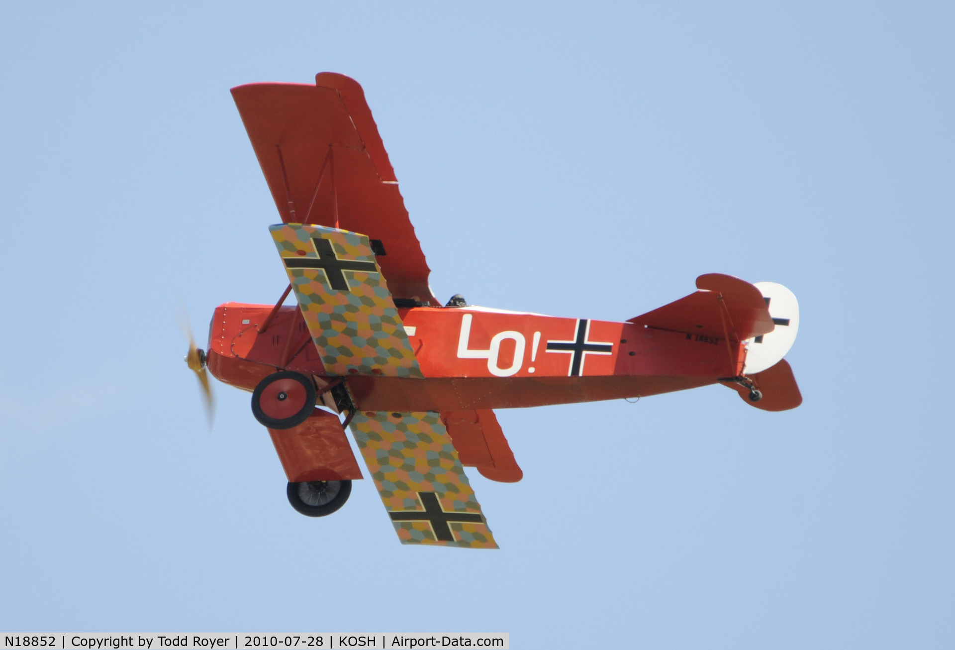 N18852, 1979 Fokker D-VII Replica C/N 20, AIRVENTURE 2010