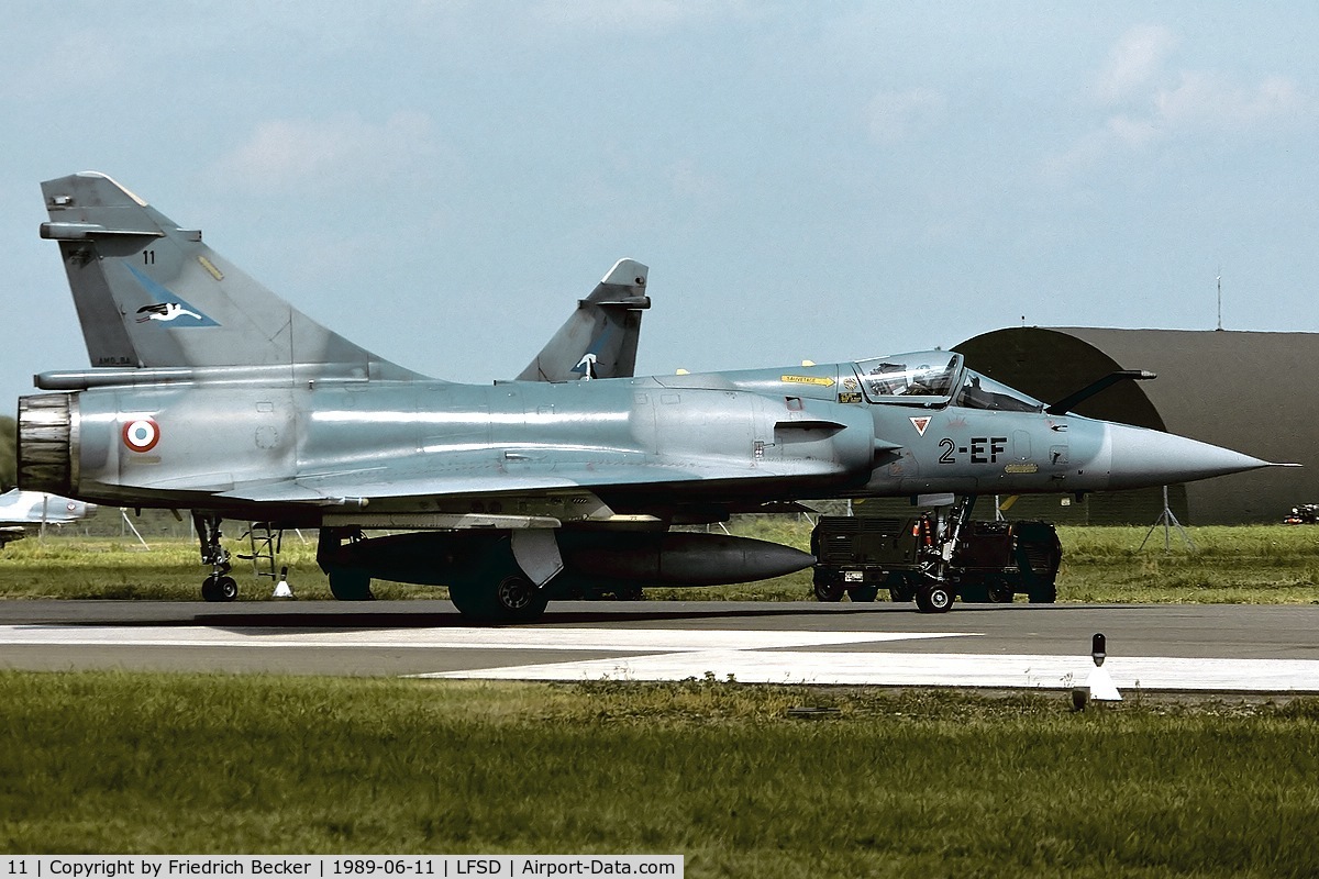 11, Dassault Mirage 2000C C/N 11, returning from a demo flight
