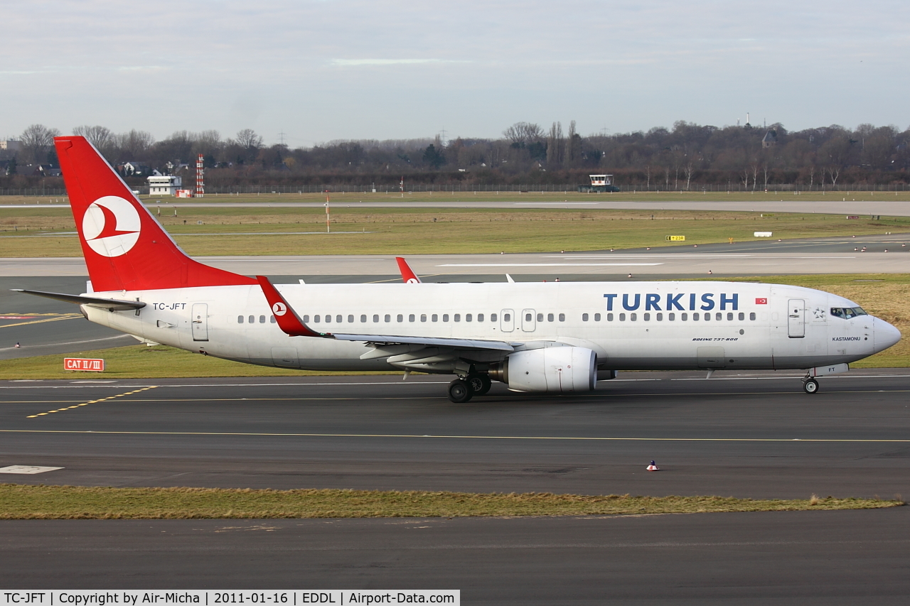 TC-JFT, 1999 Boeing 737-8F2 C/N 29780, Turkish Airlines, Name: Kastamonu