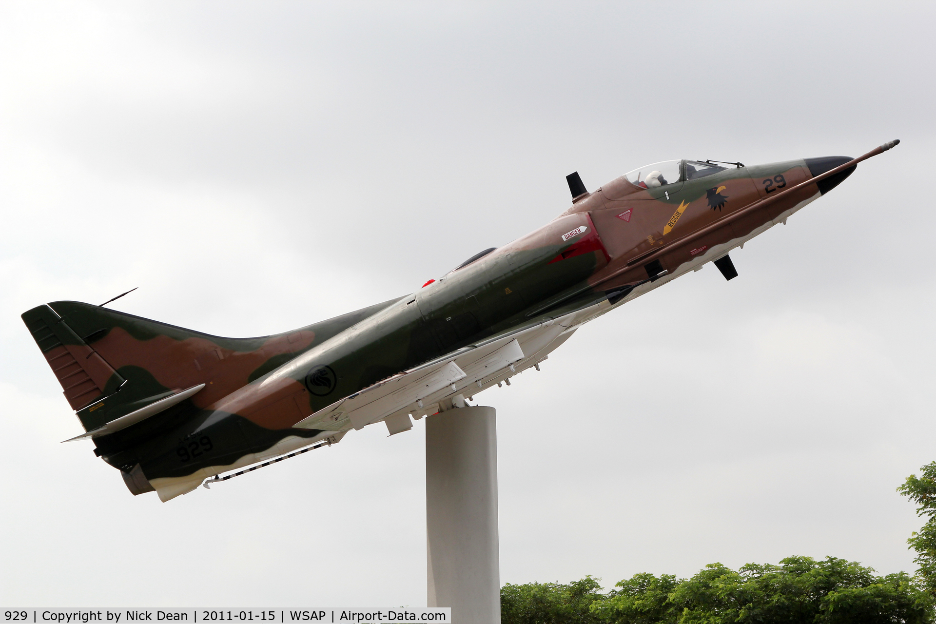 929, Douglas A-4SU Skyhawk C/N 12319, WSAP Republic of Singapore Air Force Museum