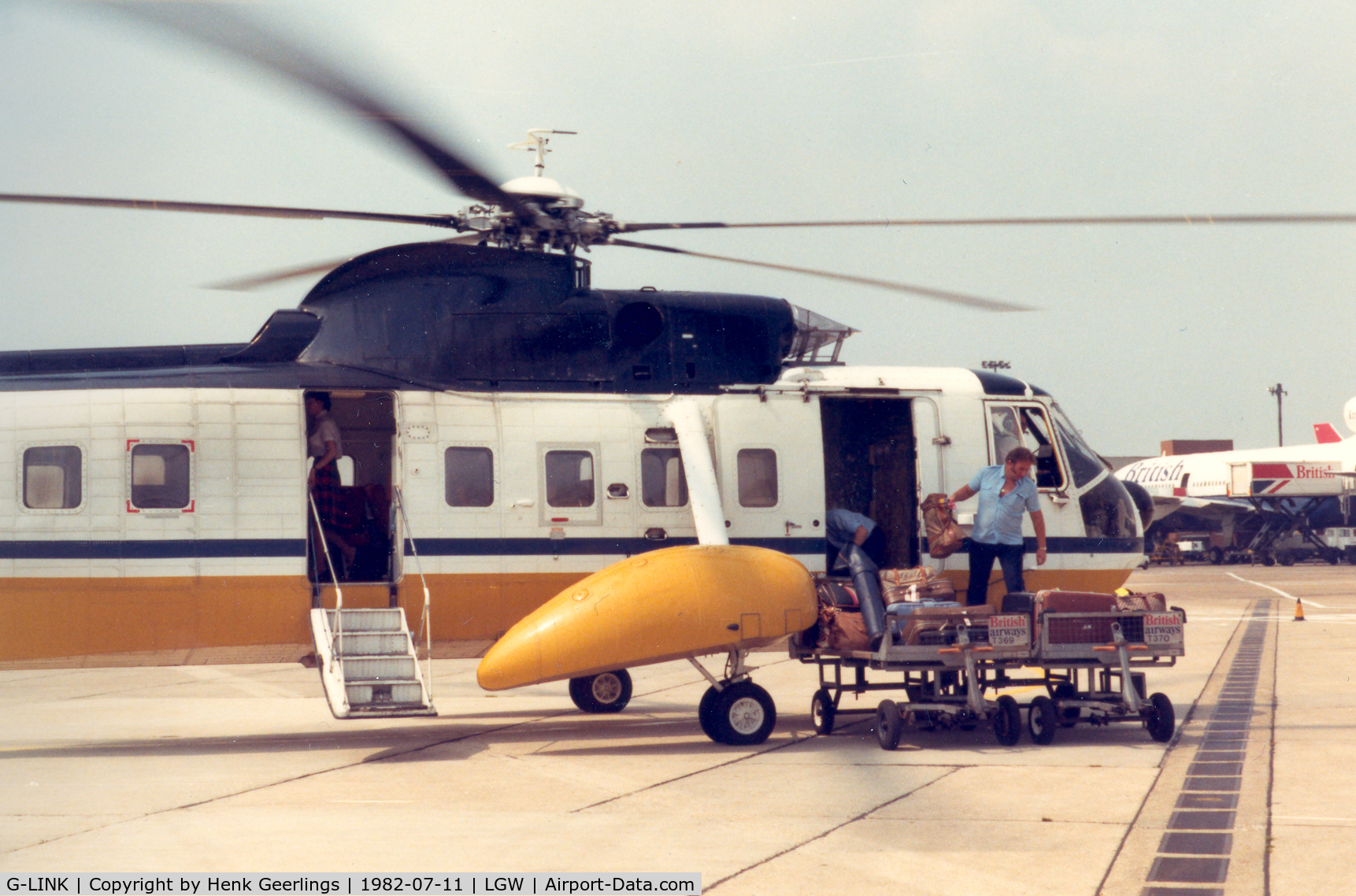 G-LINK, 1978 Sikorsky S-61N C/N 61806, BCAL Gatwick Heathrow Airlink , Transfer Service