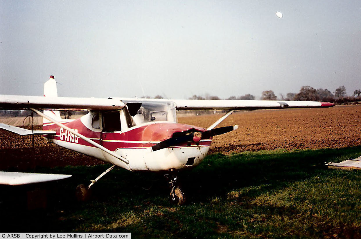 G-ARSB, 1961 Cessna 150A C/N 15059337, After accident damage.