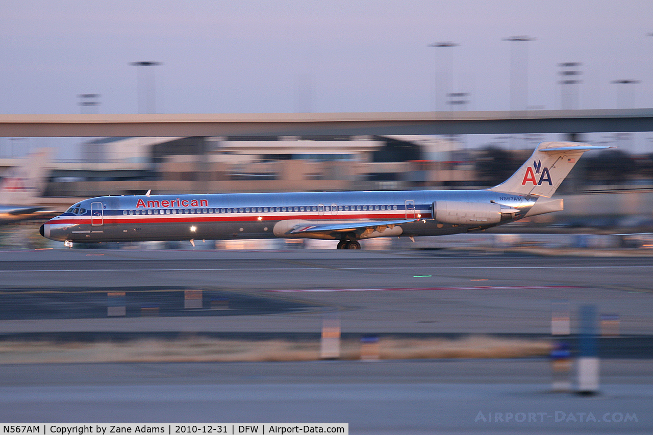 N567AM, 1992 McDonnell Douglas MD-83 (DC-9-83) C/N 53293, American Airlines at DFW Airport