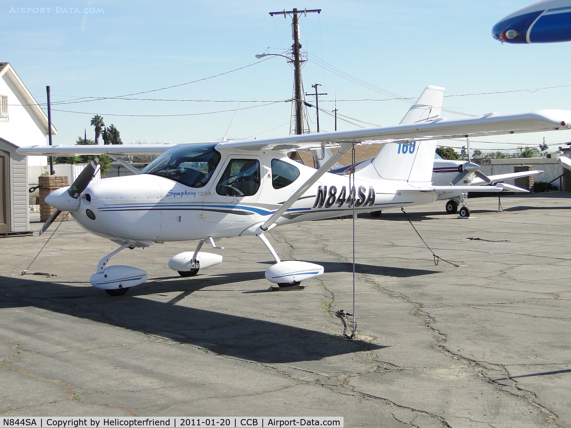 N844SA, 2006 Symphony SA-160 C/N S-0015, Parked in Foothill Sales & Service area