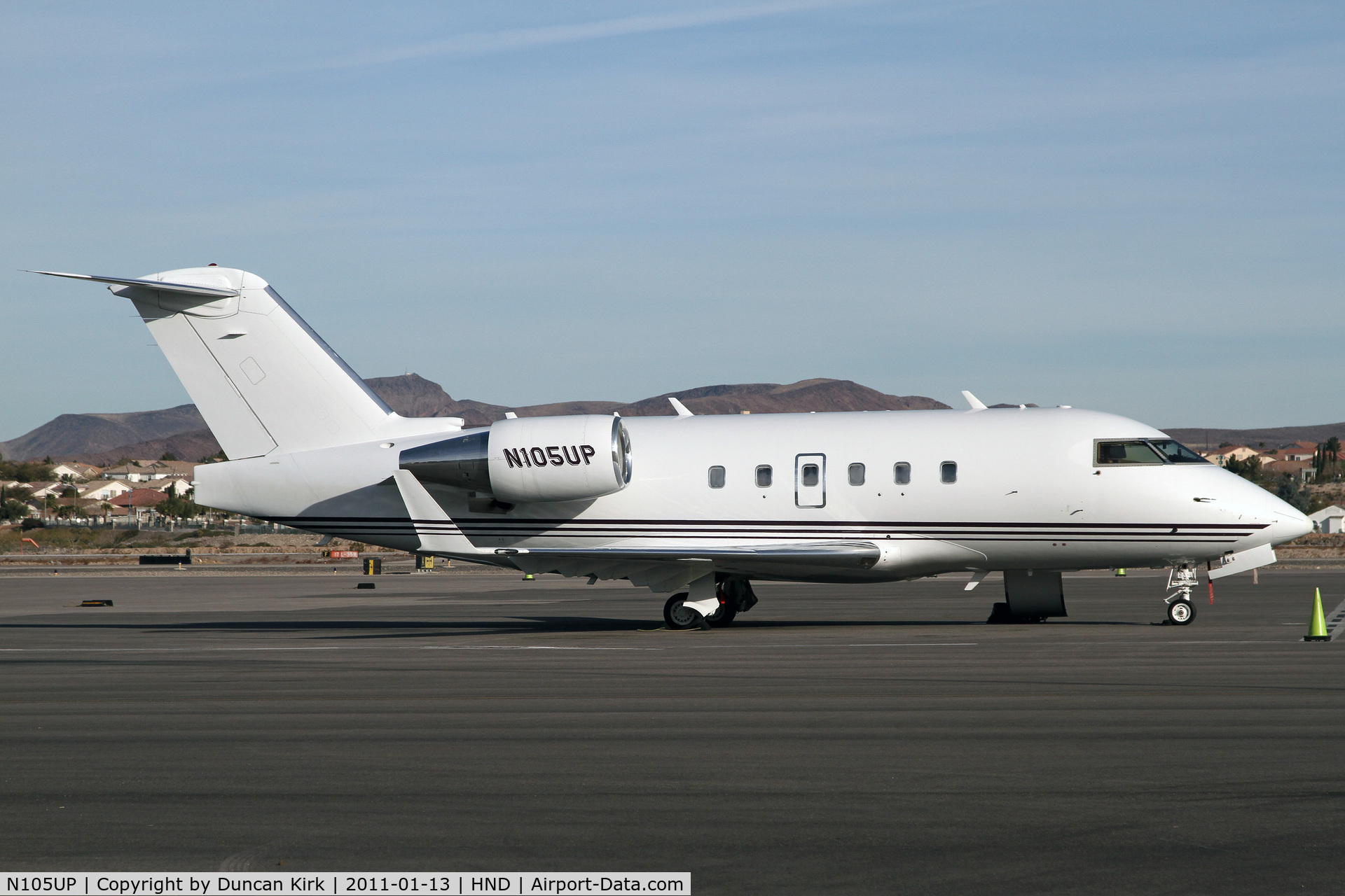 N105UP, 1987 Canadair Challenger 601 (CL-600-2A12) C/N 3066, Avoiding LAS by going to Henderson