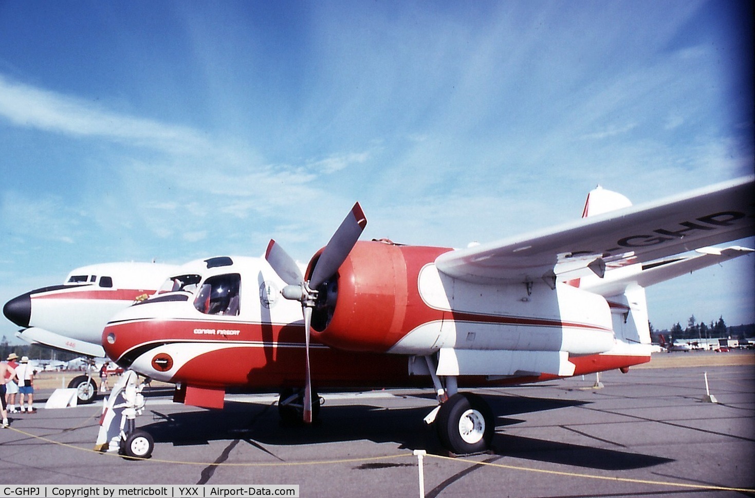 C-GHPJ, 1958 Grumman (Conair) S-2 Firecat (G-89) C/N 022 (136600 MSN 509), At the 1996 Abbotsford Air Show