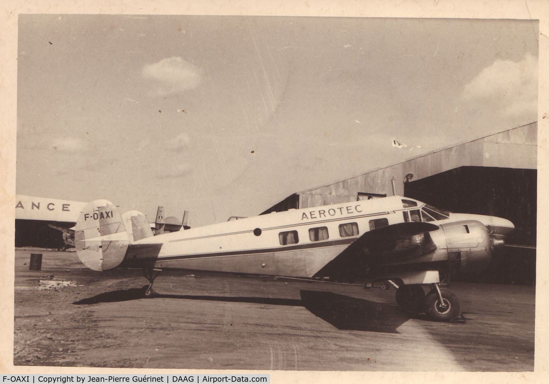 F-OAXI, Beech E18S C/N BA-268, Crashed in January 1961 in Negrine, Algeria