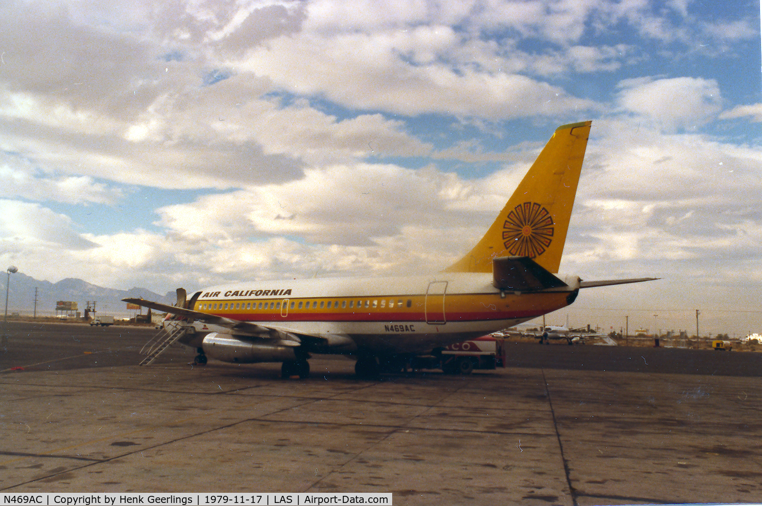 N469AC, 1971 Boeing 737-293 C/N 20335, Air California , Las Vegas 1979