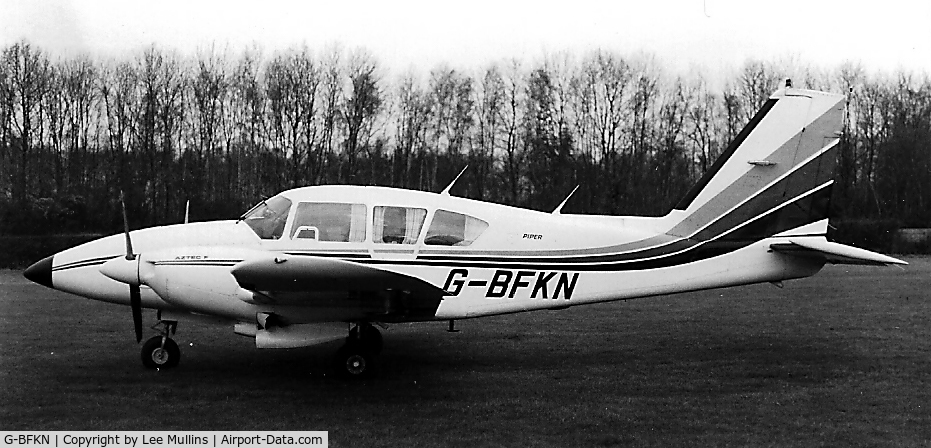 G-BFKN, 1977 Piper PA-23-250 Aztec F C/N 27-7854011, G-BFKN seen at Denham.