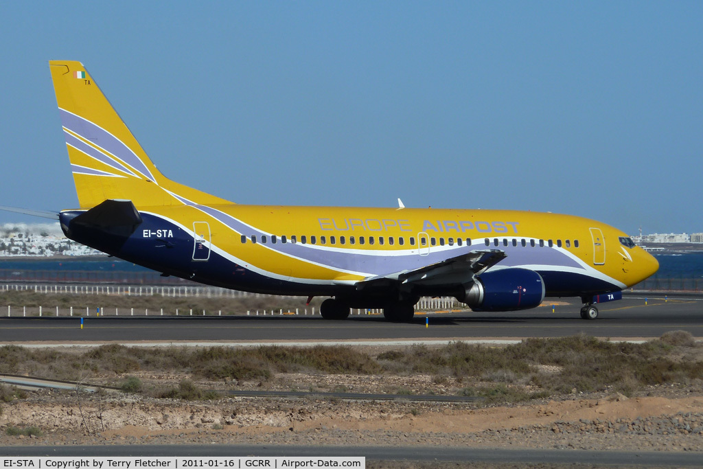 EI-STA, 1997 Boeing 737-31S C/N 29057, Air Contactor flight into Lanzarote with 1997 Boeing 737-31S, c/n: 29057