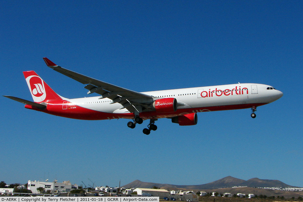 D-AERK, 1996 Airbus A330-322 C/N 120, Air Berlin's 1996 Airbus A330-322, c/n: 120