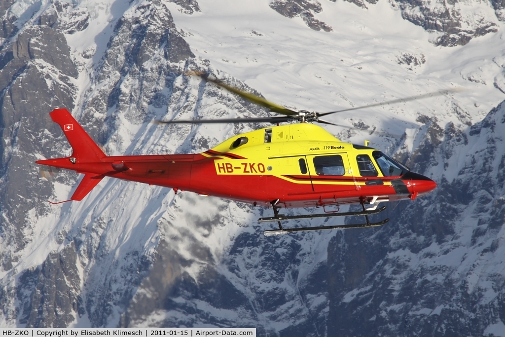 HB-ZKO, 2000 Agusta A-119 Koala C/N 14007, at Lauberhorn/Switzerland