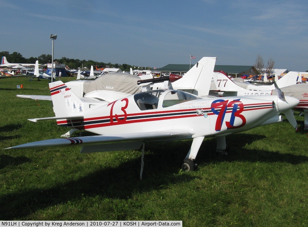 N91LH, 1997 Stoddard-Hamilton Glasair SH-2 C/N 549, EAA AirVenture 2010