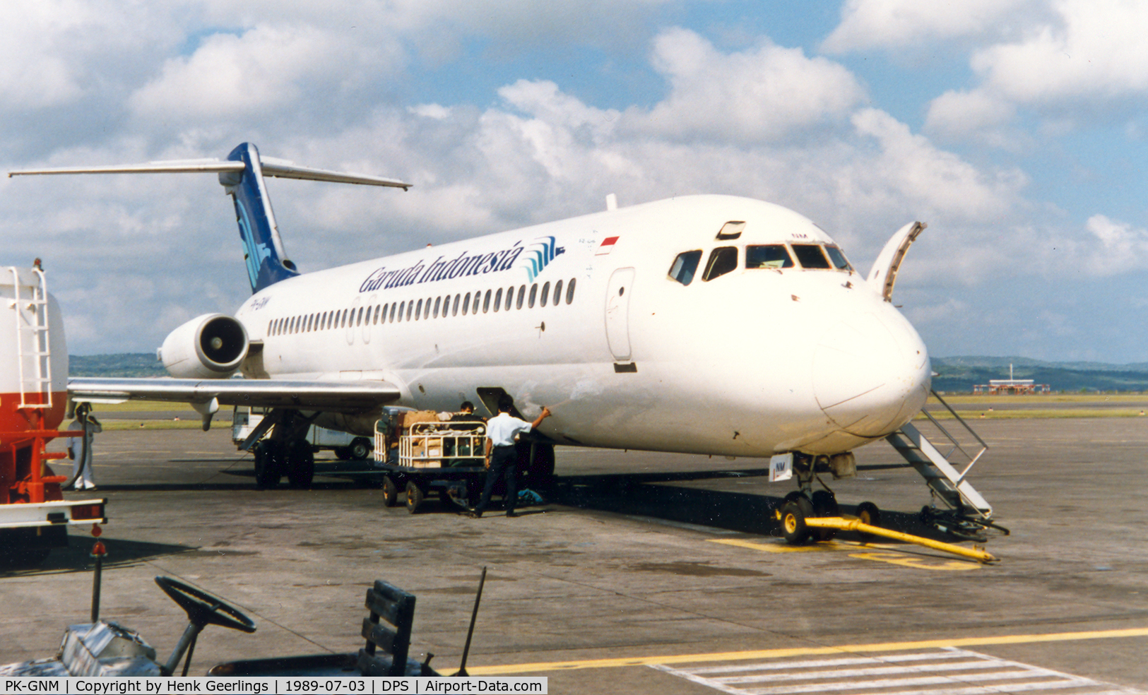 PK-GNM, 1976 McDonnell Douglas DC-9-32 C/N 47701, Garuda , DC-9-32 at DPS , Jul '89