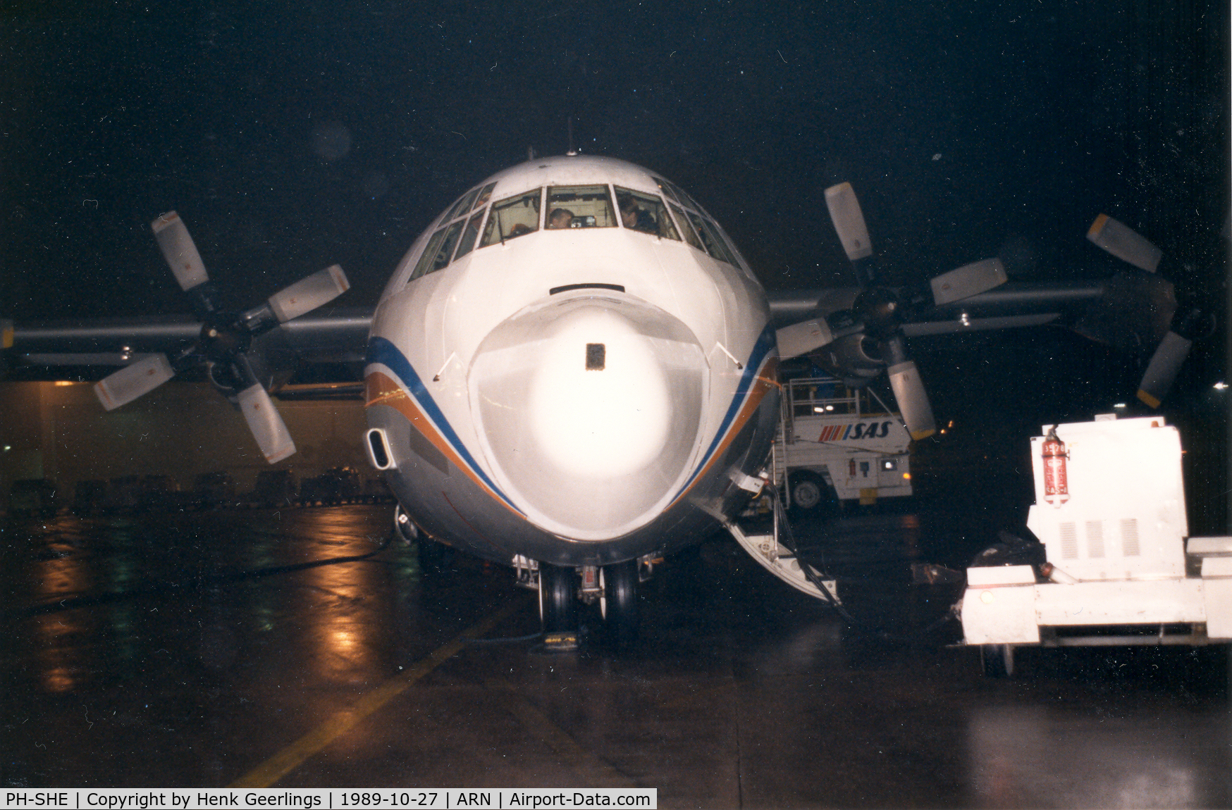 PH-SHE, 1981 Lockheed L-100-30 Hercules (L-382G) C/N 382-4895, Schreiner Airways , Cargo flight operated for KLM