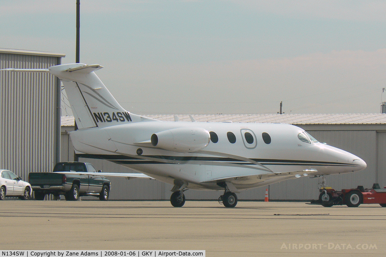N134SW, Raytheon Aircraft Company 390 C/N RB-81, At Arlington Municipal Airport