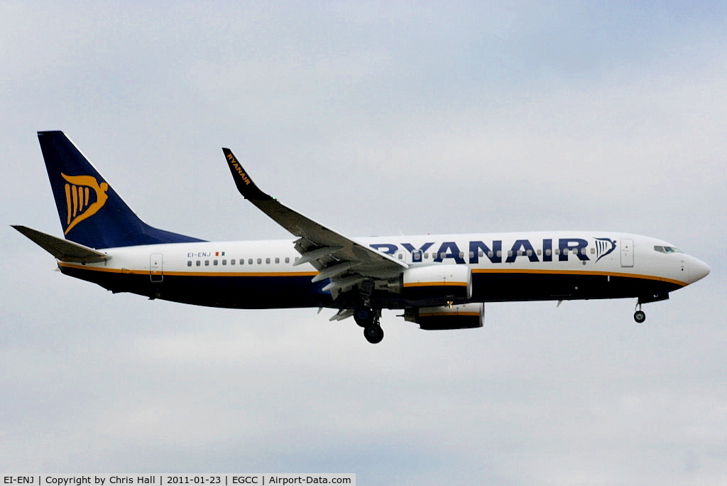 EI-ENJ, 2010 Boeing 737-8AS C/N 40301, Ryanair newest B737 making its first visit to MAN