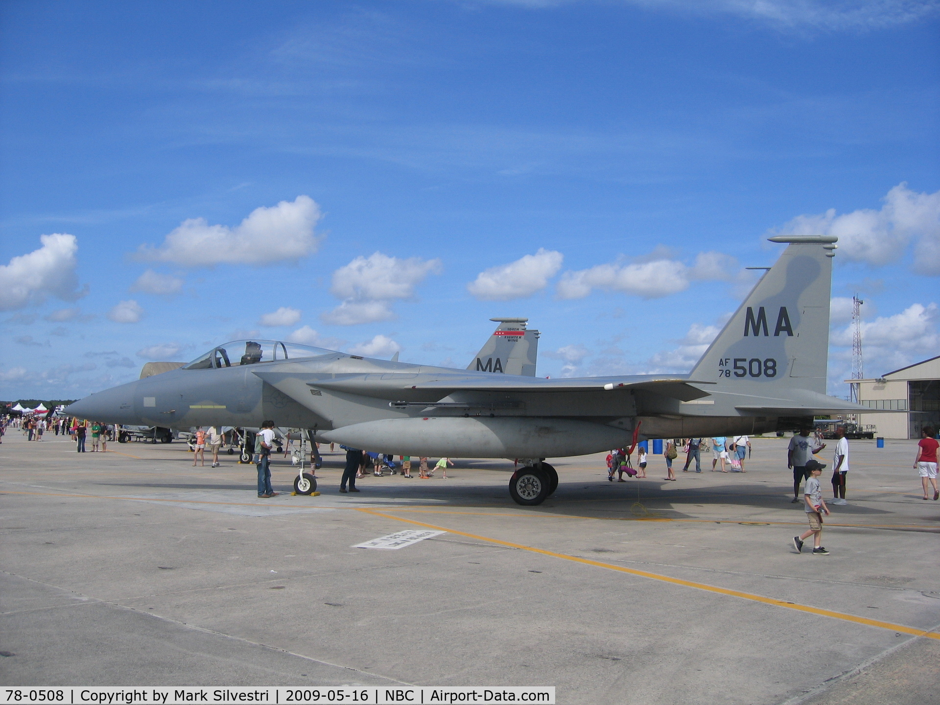 78-0508, McDonnell Douglas F-15C Eagle C/N 0493/C041, Static at Marine Corps Air Station Beaufort
