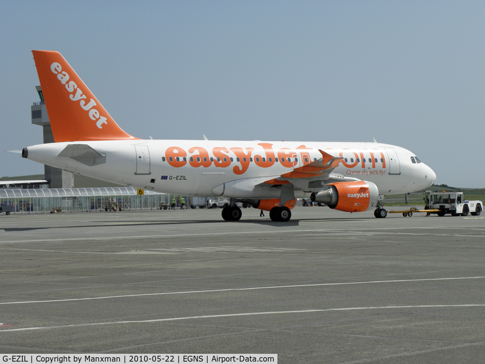 G-EZIL, 2005 Airbus A319-111 C/N 2492, The second Easyjet visit to the IOM