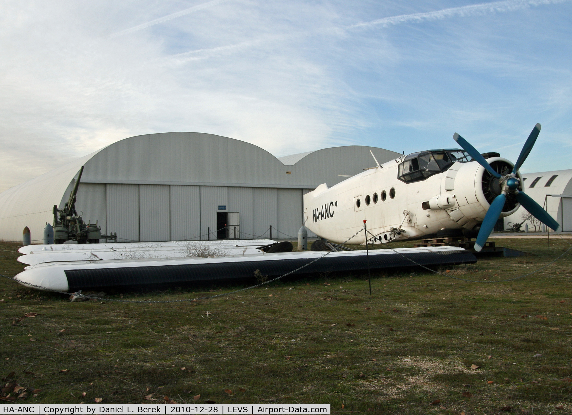 HA-ANC, 1962 Antonov An-2T C/N 1G27-21, This Hungarian-registered biplane awaits restoration at the Museo del Aire; I cannot identify the previous owner - probably a parachuting club.