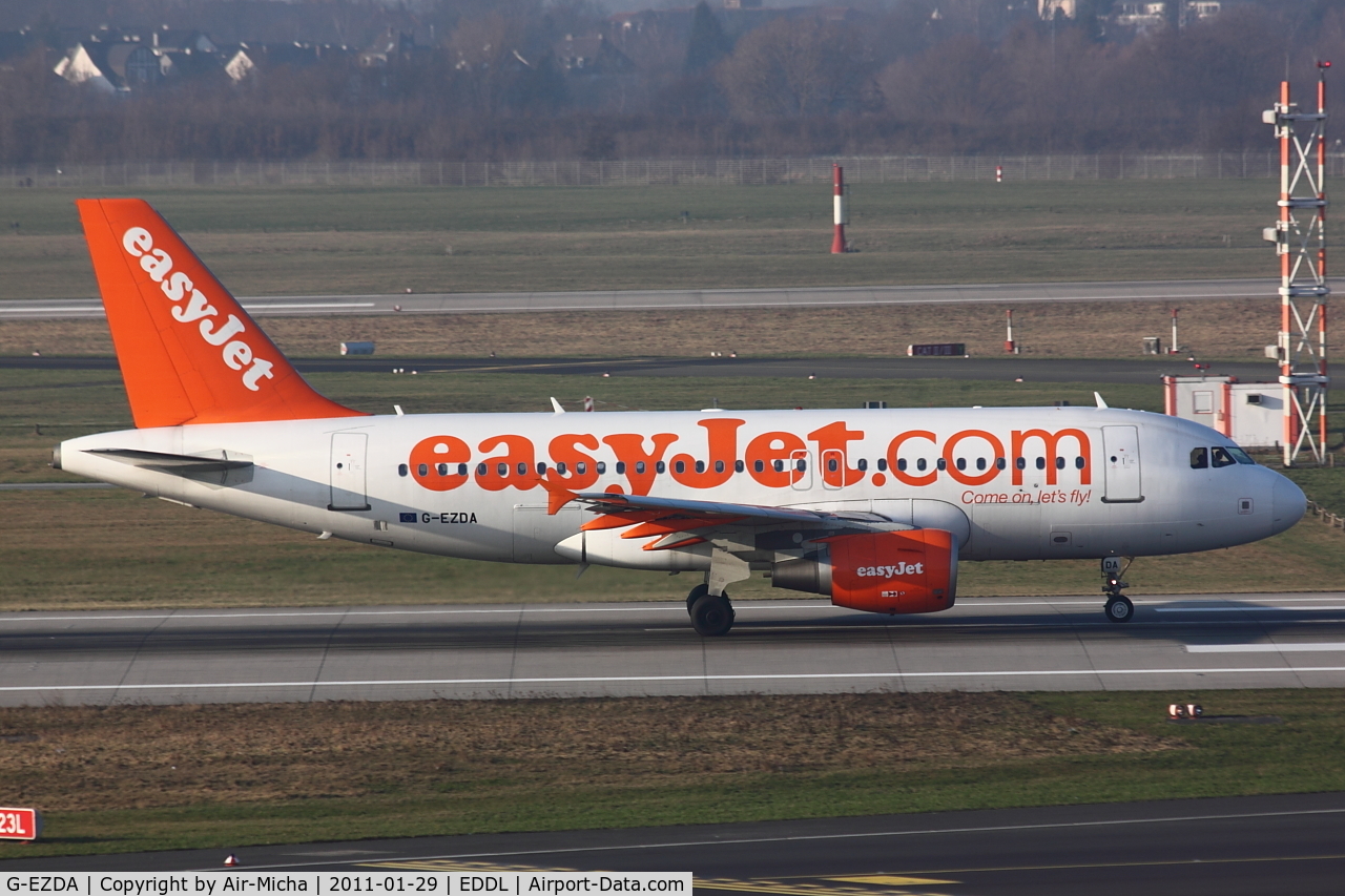 G-EZDA, 2008 Airbus A319-111 C/N 3413, EasyJet