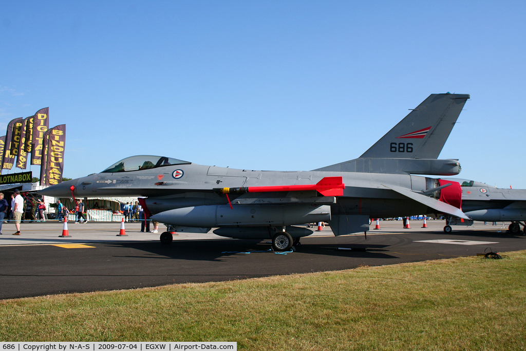 686, General Dynamics F-16AM Fighting Falcon C/N 6K-58, Static