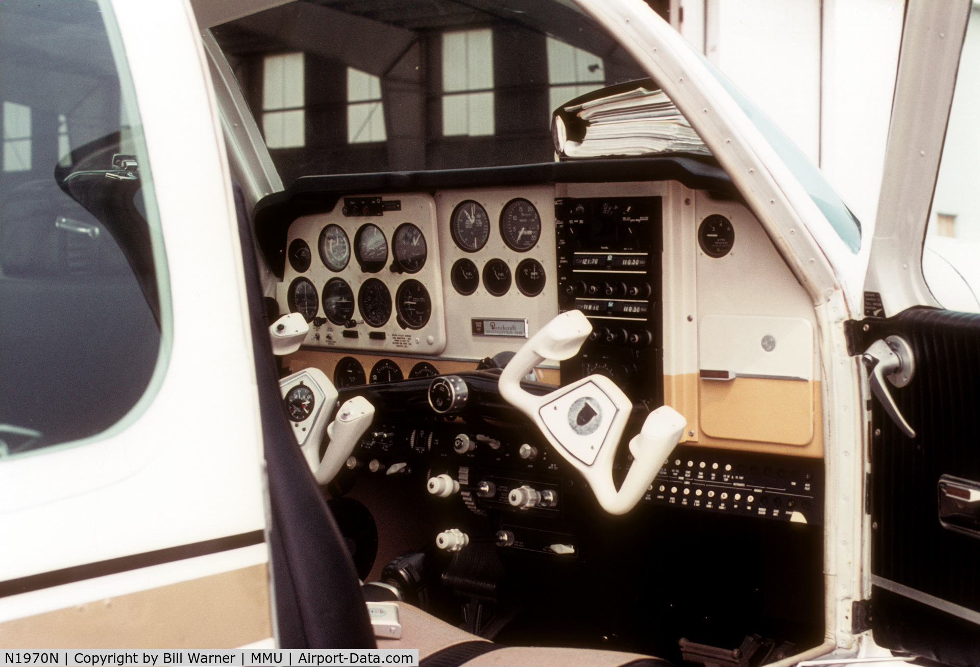 N1970N, 1969 Beech A36 Bonanza 36 C/N E-186, Circa 1972 cockpit showing original instruments