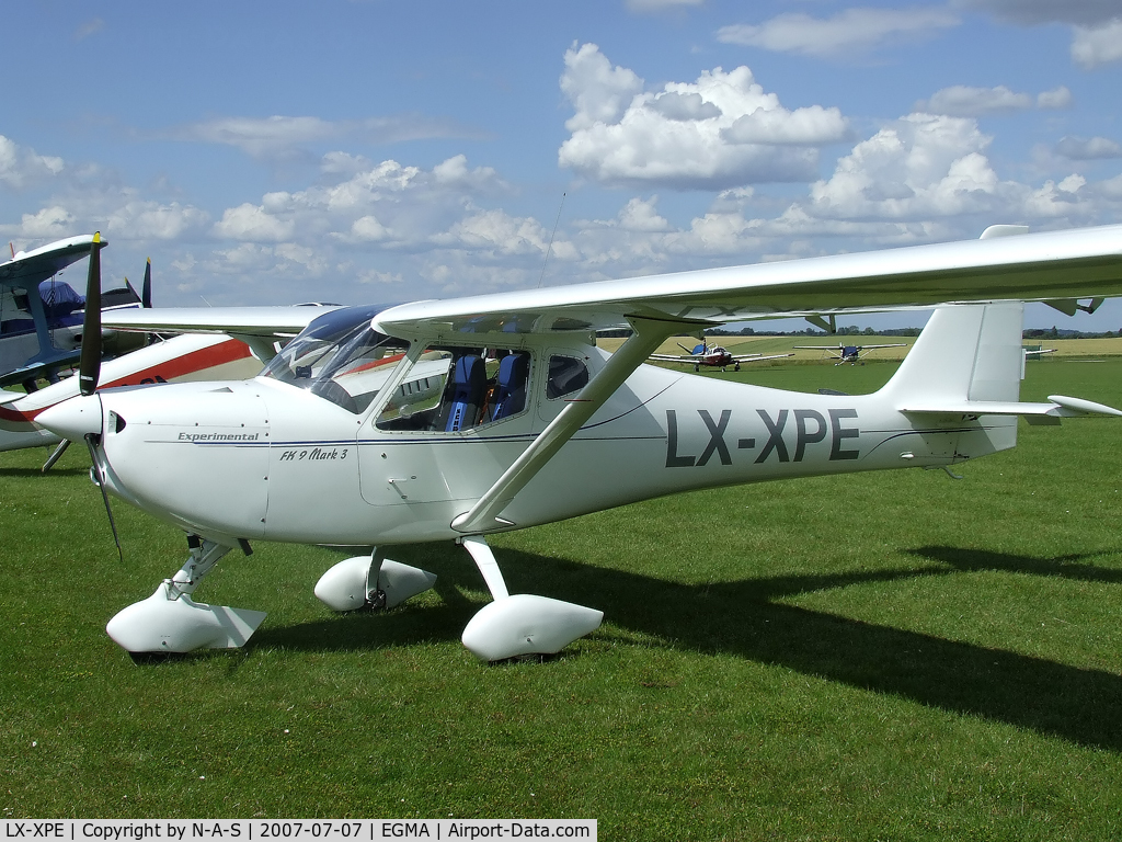 LX-XPE, 2001 B & F Technik FK-9 Mark 3 C/N 163, Visitor for flying legends