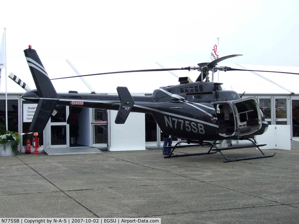 N775SB, 2006 Bell 407 C/N 53705, Static at Helitech