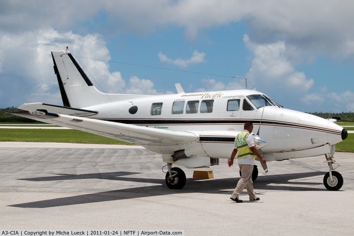 A3-CIA, 1976 Beech 65-B80 Queen Air Queen Air C/N LD-506, At Nuku'alofa