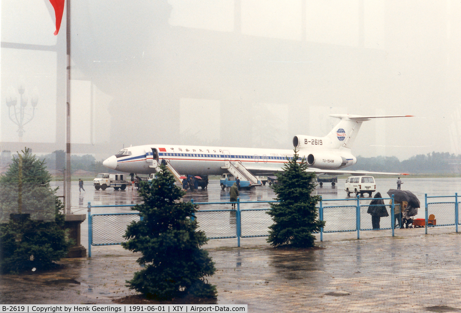 B-2619, 1989 Tupolev Tu-154M C/N 89A814, China Northwest Airlines
