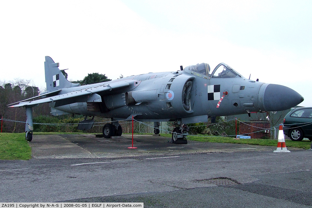 ZA195, 1983 British Aerospace Sea Harrier F/A.2 C/N 41H-912034, Preserved