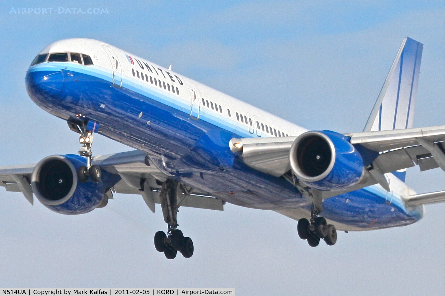 N514UA, 1990 Boeing 757-222 C/N 24839, United Airlines Boeing 757-222, UAL958 arriving RWY 28 KORD, from KSEA.
