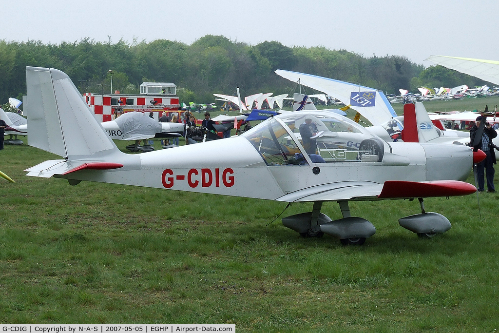G-CDIG, 2005 Aerotechnik EV-97 Eurostar C/N PFA 315-14353, Micro trade fair