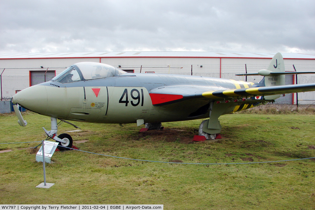 WV797, Hawker Sea Hawk FGA.6 C/N 6058, Hawker Sea Hawk FGA.6, c/n: 6058 at Midland Air Museum