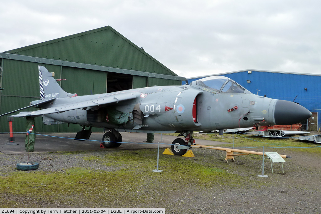 ZE694, 1988 British Aerospace Sea Harrier F/A.2 C/N B53/P28, 1988 British Aerospace Sea Harrier F/A.2, c/n: B53/P28 at Midland Air Museum