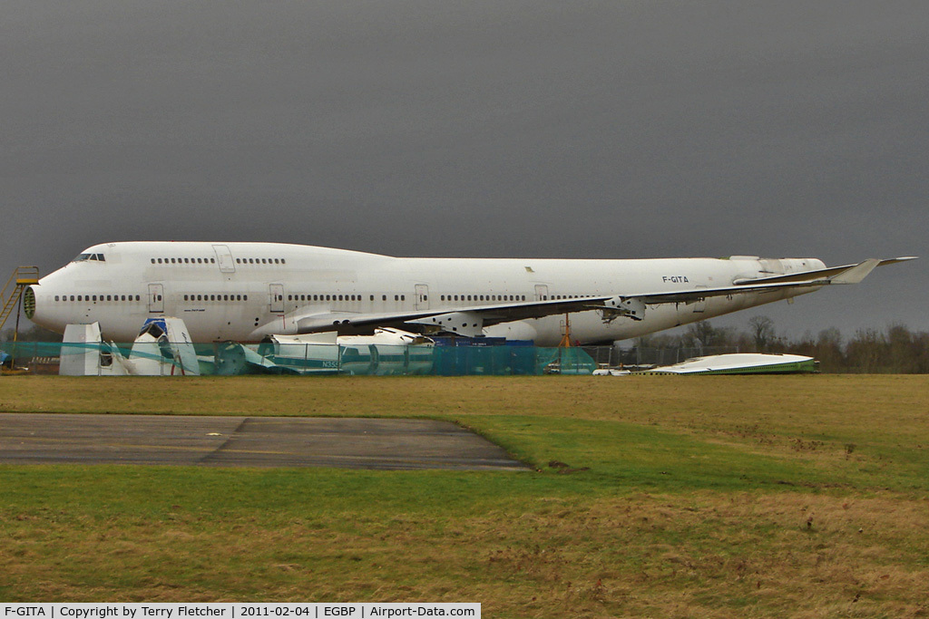 F-GITA, 1991 Boeing 747-428 C/N 24969, Scrapping of 1991 Boeing 747-428, c/n: 24969 now underway at Kemble