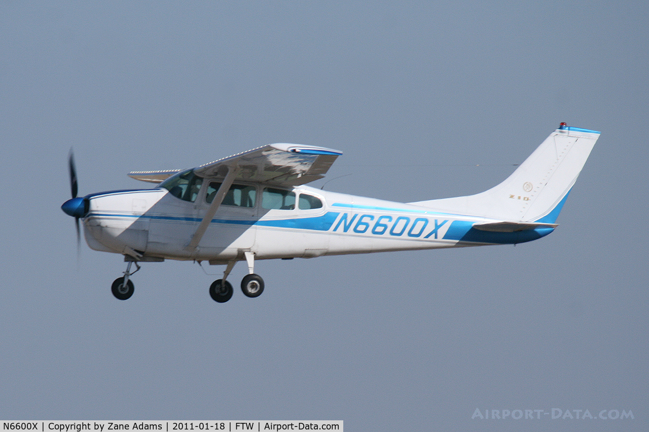 N6600X, 1960 Cessna 210A C/N 21057600, At Meacham Field - Fort Worth, TX