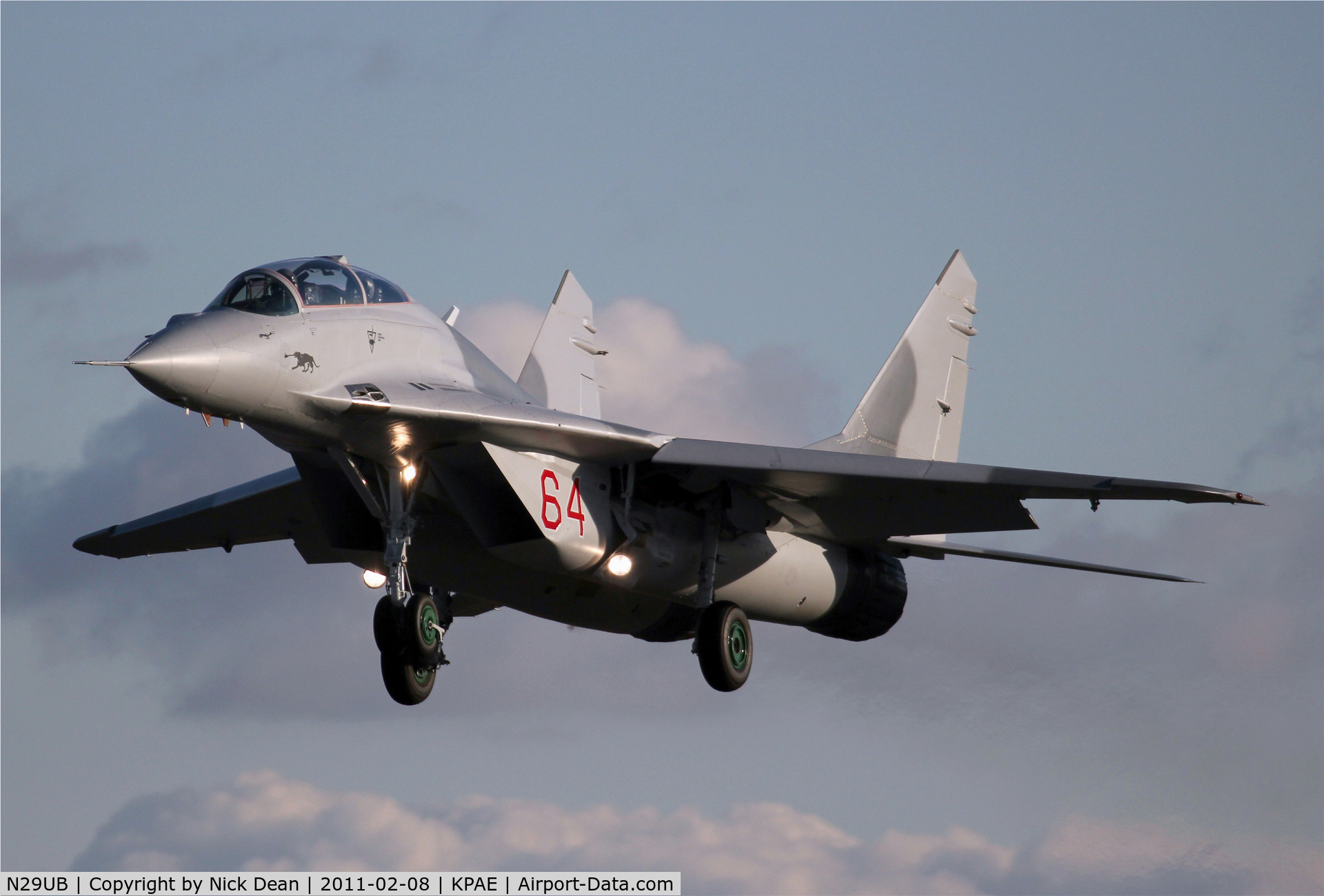 N29UB, 1989 Mikoyan-Gurevich MiG-29UB C/N 50903014896, KPAE