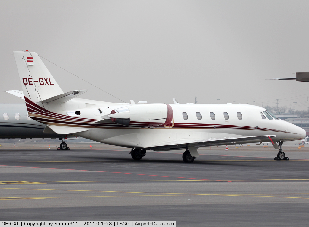 OE-GXL, 2001 Cessna 560XL Citation Excel C/N 560-5154, Parked at the General Aviation area...
