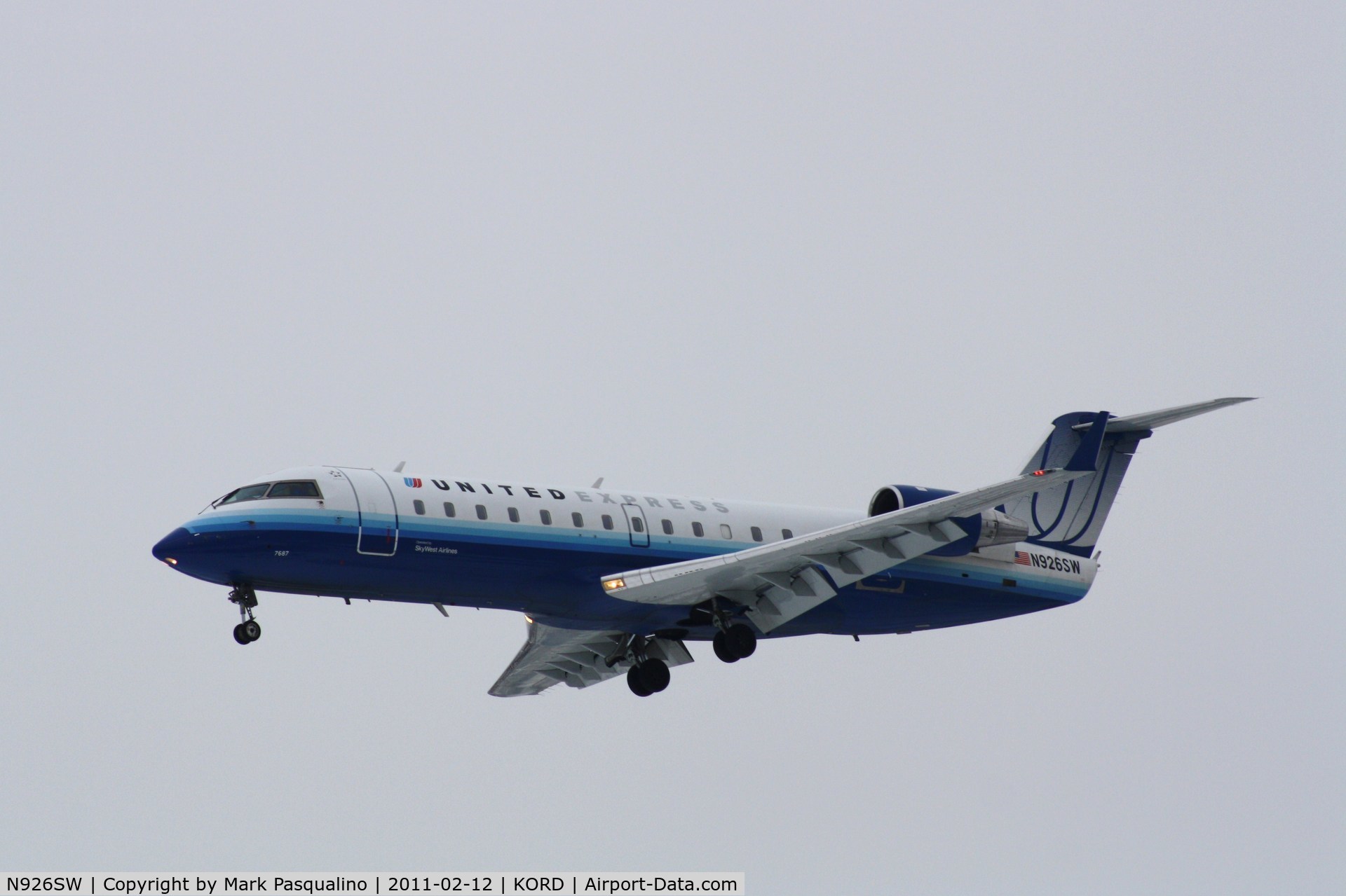 N926SW, 2002 Bombardier CRJ-200LR (CL-600-2B19) C/N 7687, CL-600-2B19