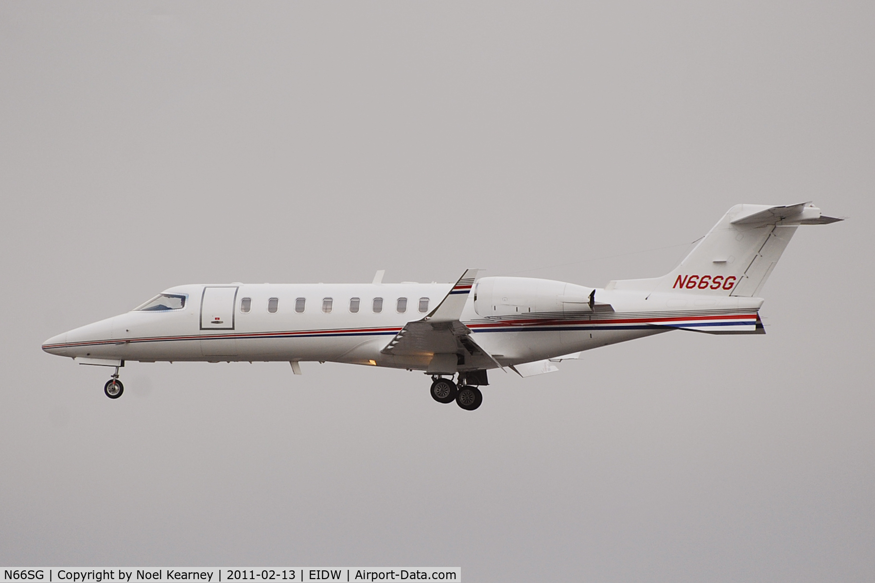 N66SG, 2000 Learjet 45 C/N 073, Landing Rwy 28
