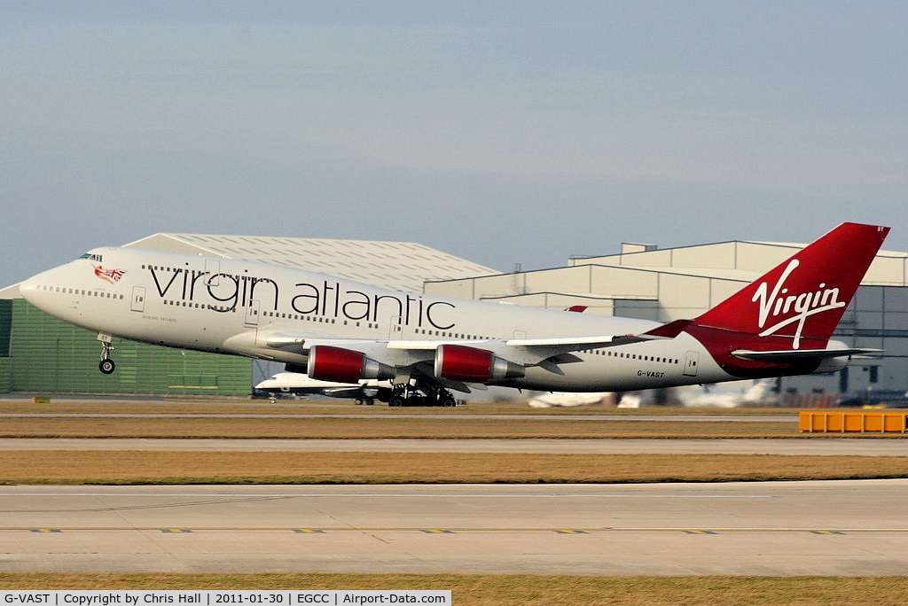 G-VAST, 1997 Boeing 747-41R C/N 28757, in the latest Virgin Atlantic colour scheme