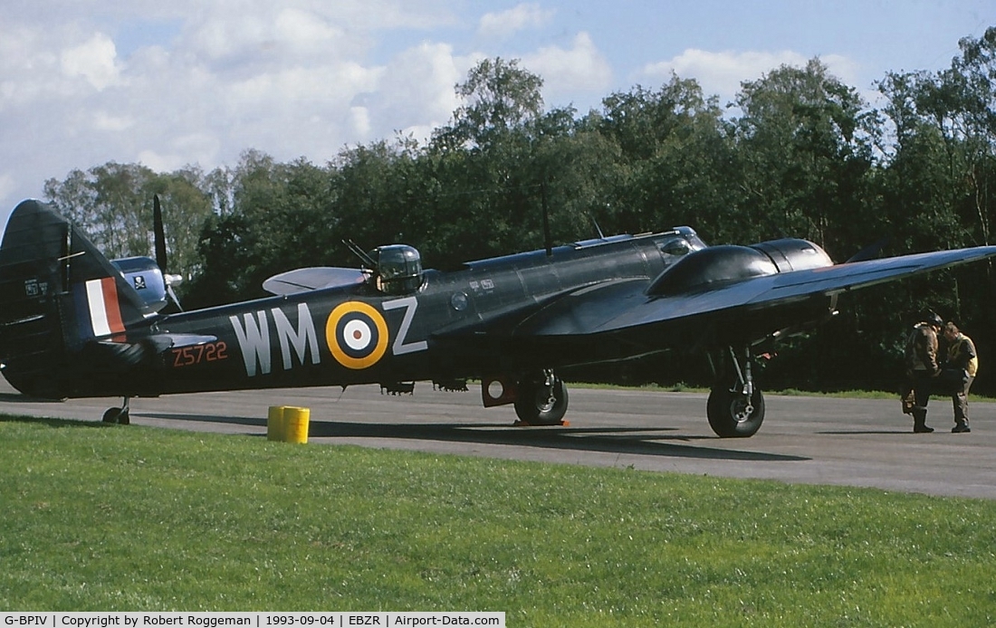 G-BPIV, 1943 Bristol 149 Bolingbroke Mk.IVT C/N 10201, Painted as RAF nightfighter.Z5725 WM Z