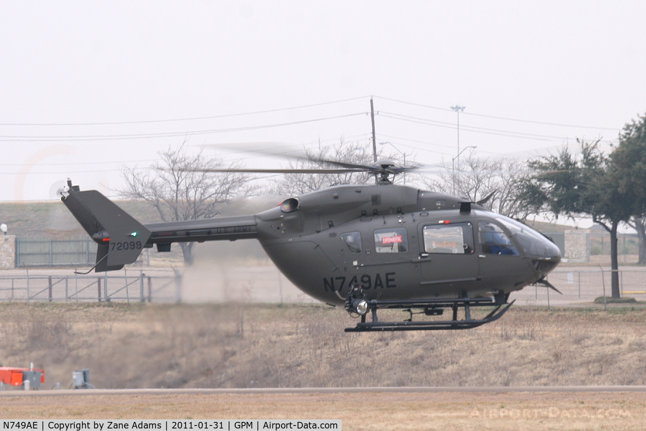 N749AE, Eurocopter-Kawasaki EC-145 (BK-117C-2) C/N 9309, At Grand Prairie Municipal - This is US Army UH-72A Lakota - serial 09-72099. It is the first S&S MEP equiped UH-72A.