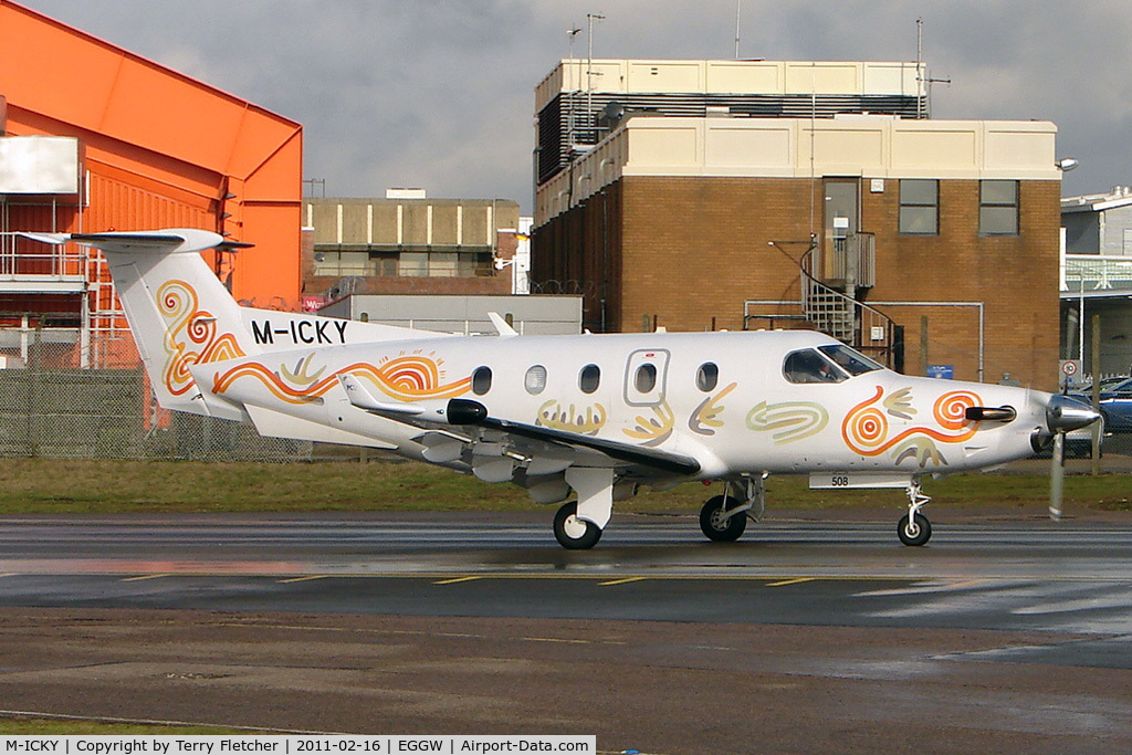 M-ICKY, 2003 Pilatus PC-12/45 C/N 508, 2003 Pilatus PC-12/45, c/n: 508 at Luton