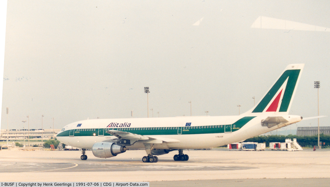 I-BUSF, 1980 Airbus A300B4-203(F) C/N 123, Alitalia